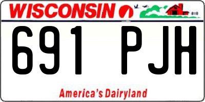 WI license plate 691PJH