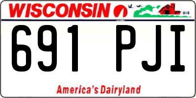 WI license plate 691PJI