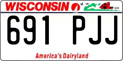 WI license plate 691PJJ