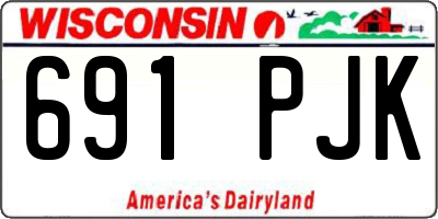 WI license plate 691PJK