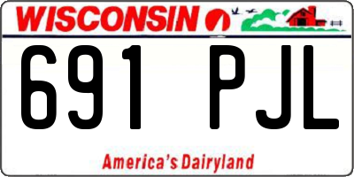 WI license plate 691PJL
