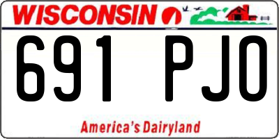 WI license plate 691PJO