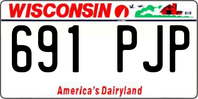 WI license plate 691PJP