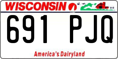 WI license plate 691PJQ