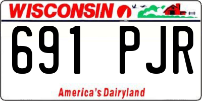 WI license plate 691PJR