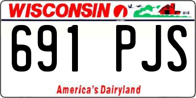 WI license plate 691PJS