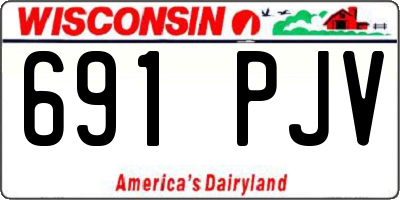 WI license plate 691PJV