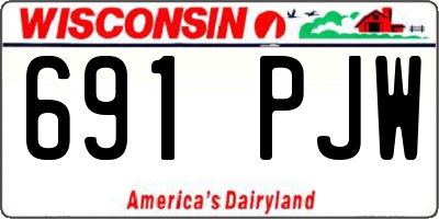 WI license plate 691PJW