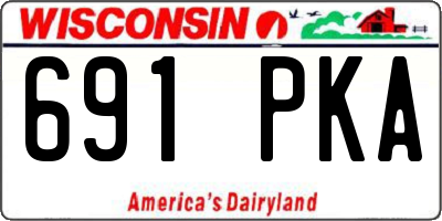 WI license plate 691PKA