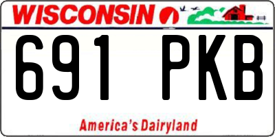 WI license plate 691PKB