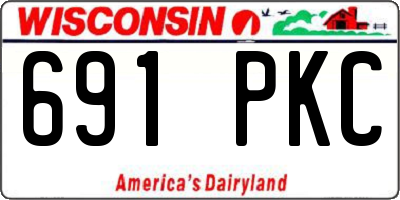 WI license plate 691PKC