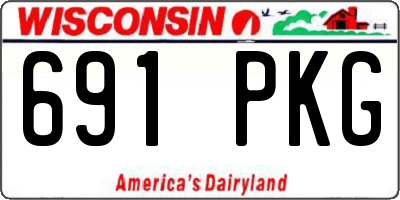 WI license plate 691PKG