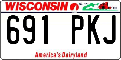 WI license plate 691PKJ