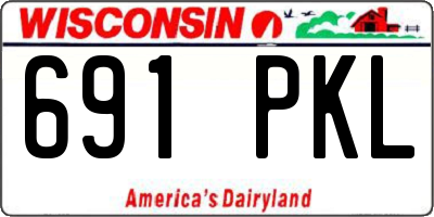 WI license plate 691PKL
