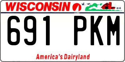 WI license plate 691PKM