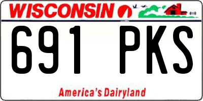 WI license plate 691PKS