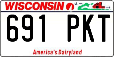 WI license plate 691PKT