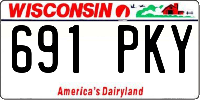 WI license plate 691PKY