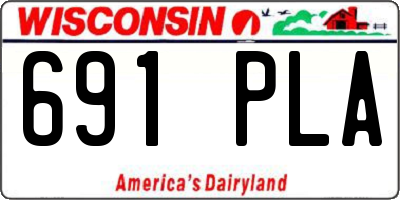 WI license plate 691PLA