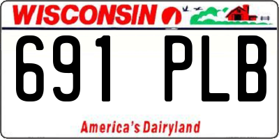WI license plate 691PLB