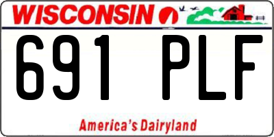 WI license plate 691PLF