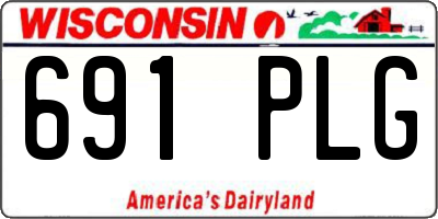 WI license plate 691PLG