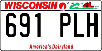 WI license plate 691PLH