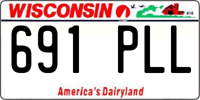 WI license plate 691PLL
