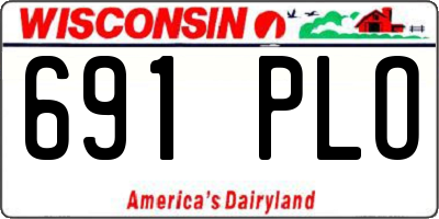 WI license plate 691PLO