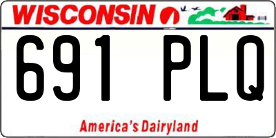 WI license plate 691PLQ