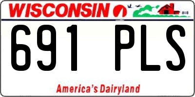 WI license plate 691PLS