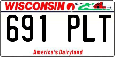 WI license plate 691PLT