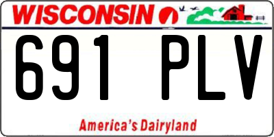 WI license plate 691PLV