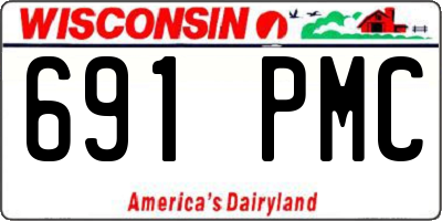WI license plate 691PMC