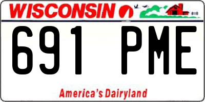 WI license plate 691PME