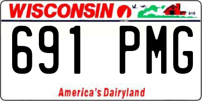 WI license plate 691PMG