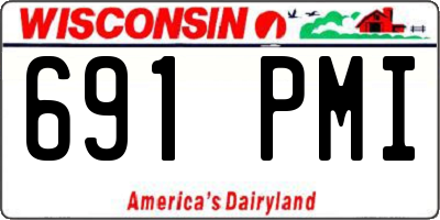 WI license plate 691PMI