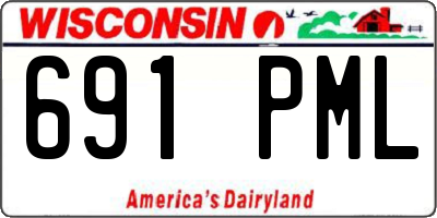 WI license plate 691PML