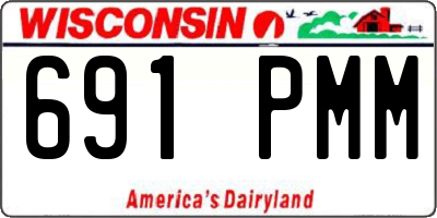 WI license plate 691PMM