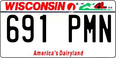 WI license plate 691PMN