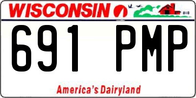 WI license plate 691PMP