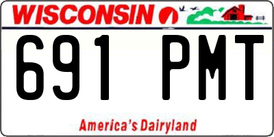 WI license plate 691PMT