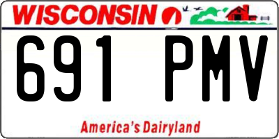 WI license plate 691PMV