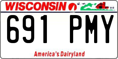 WI license plate 691PMY