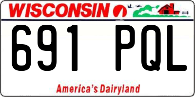 WI license plate 691PQL