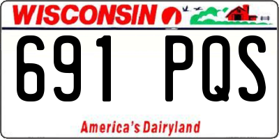 WI license plate 691PQS