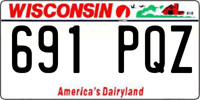 WI license plate 691PQZ
