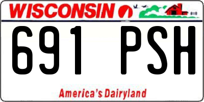 WI license plate 691PSH