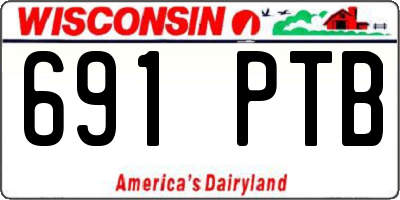WI license plate 691PTB