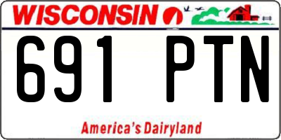 WI license plate 691PTN